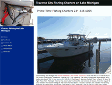 Tablet Screenshot of primetimefishingcharters.com